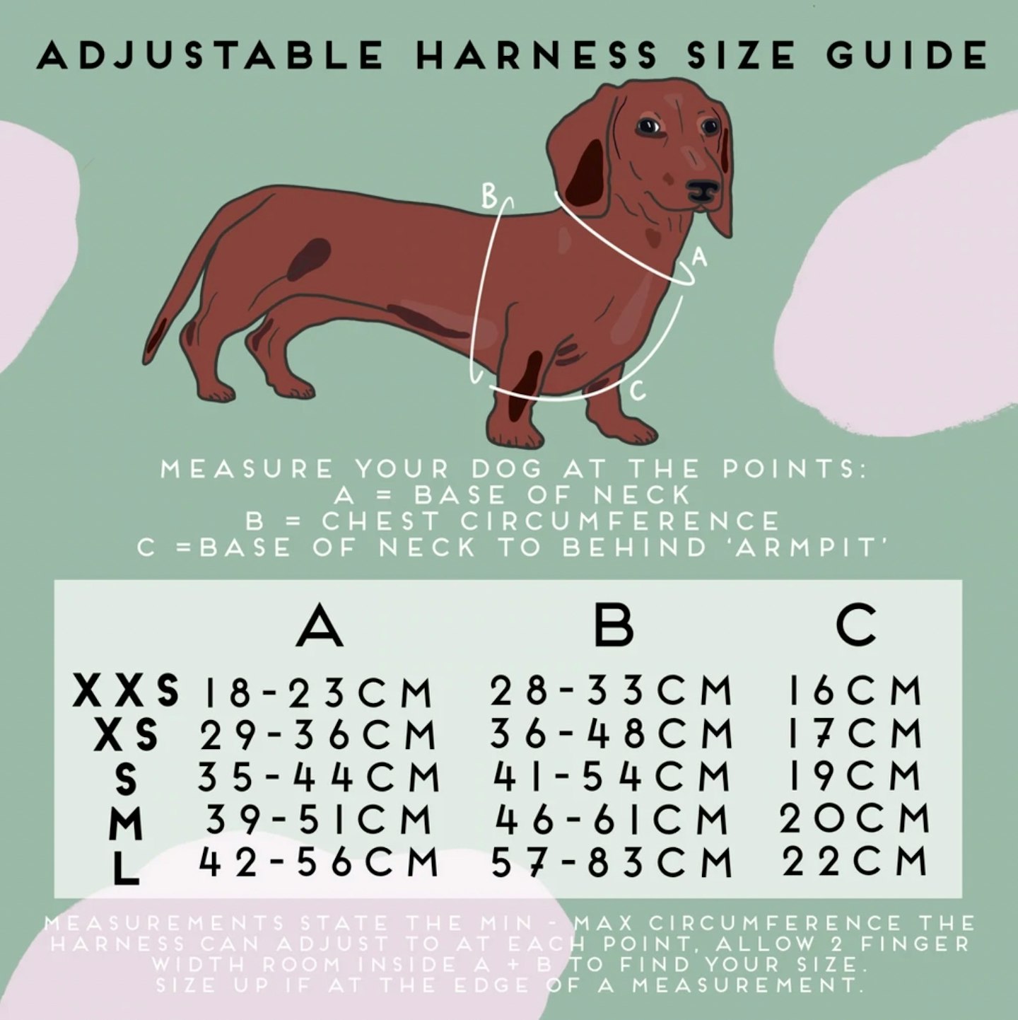 How to measure a dog for a harness